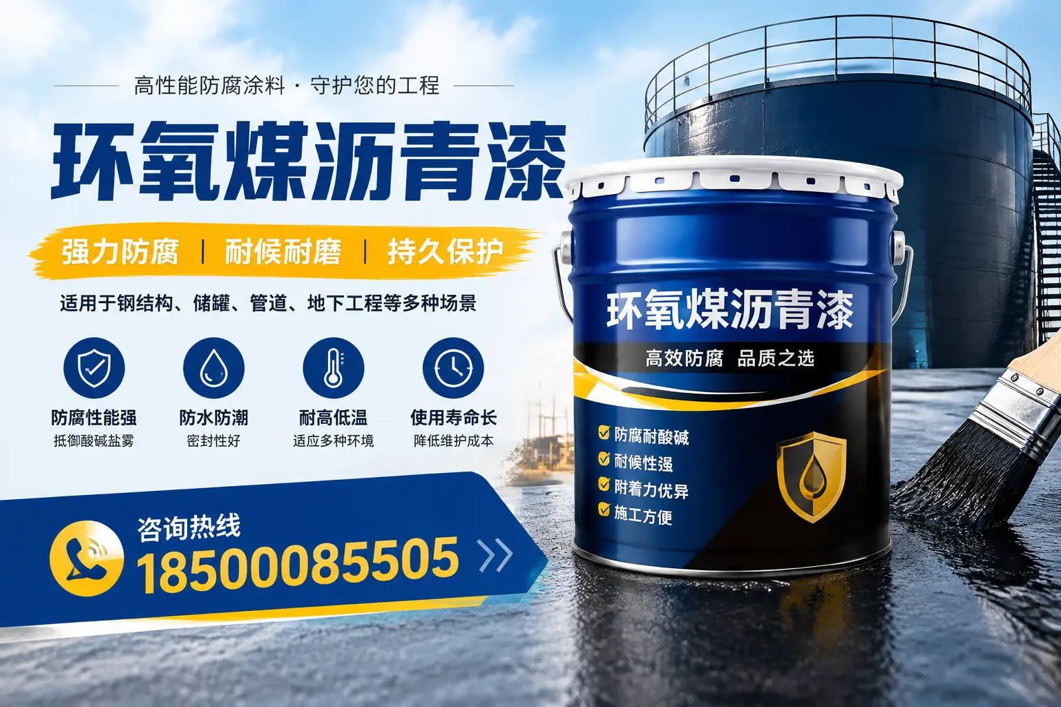环氧煤沥青漆在工业中的应用,三门峡企业的选择